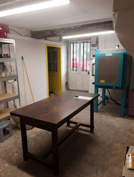 La pièce d'émaillage