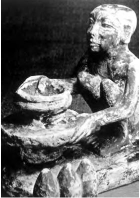 Sculpture de potier égyptien