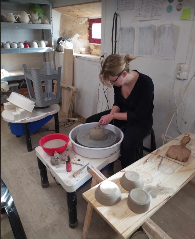 Clarisse au tournassage